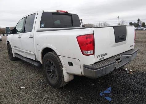 2008 Nissan Titan Le z USA, uszkodzony, nr VIN 1N6BA07DX8N309341